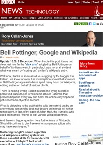 Bell Pottinger sur BBC, déc. 2011