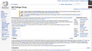 Bell Pottinger sur Wikipedia, déc. 2011